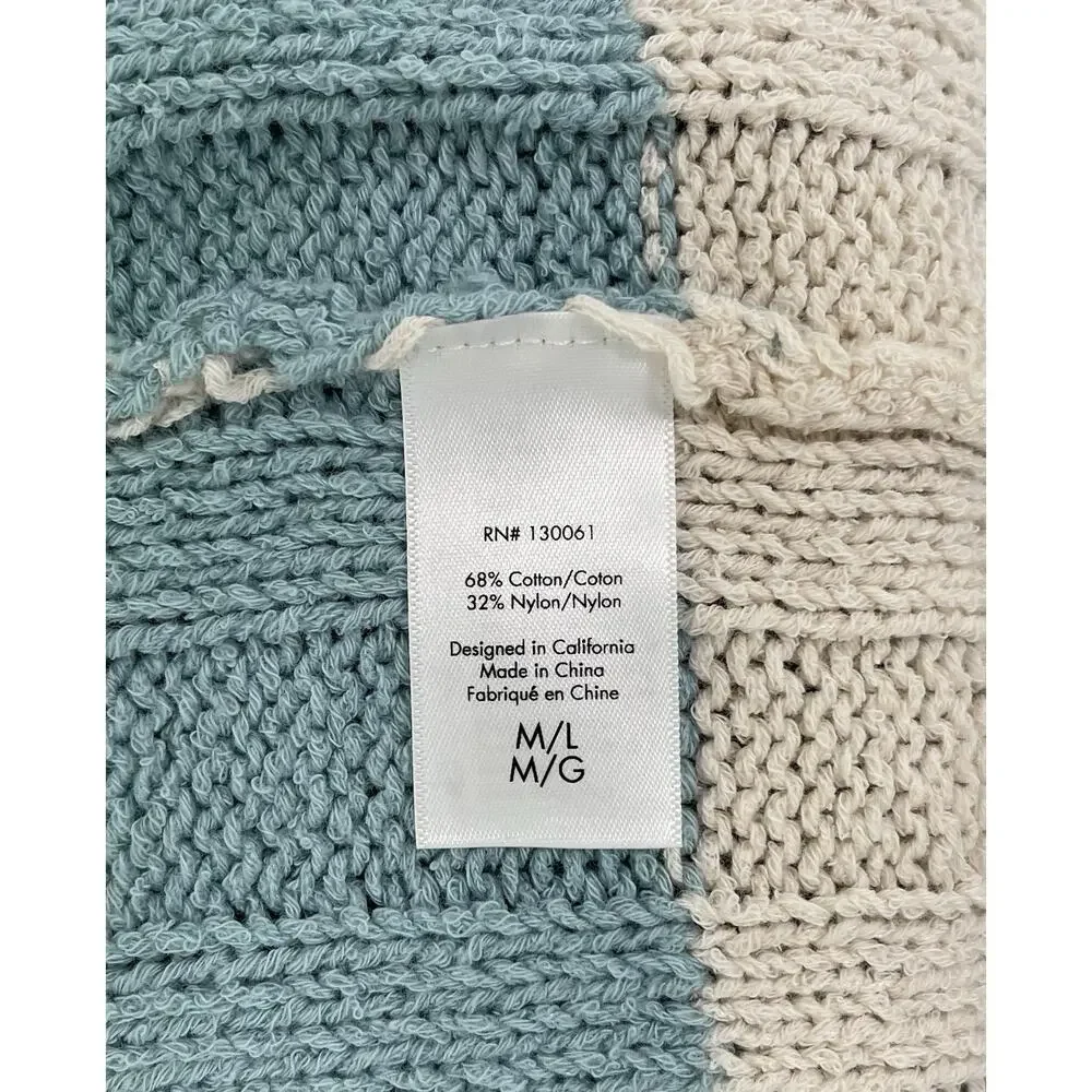 L*Space Ivy Cardigan Duster M/L Open Knit Long Stripe Pastel NWT $198 - Picture 5 of 5